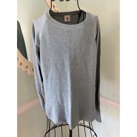 CAbi 5133 Womens Swing Sweater Size M Aqua Blue Pullover Lightweight LS - Picture 2 of 8